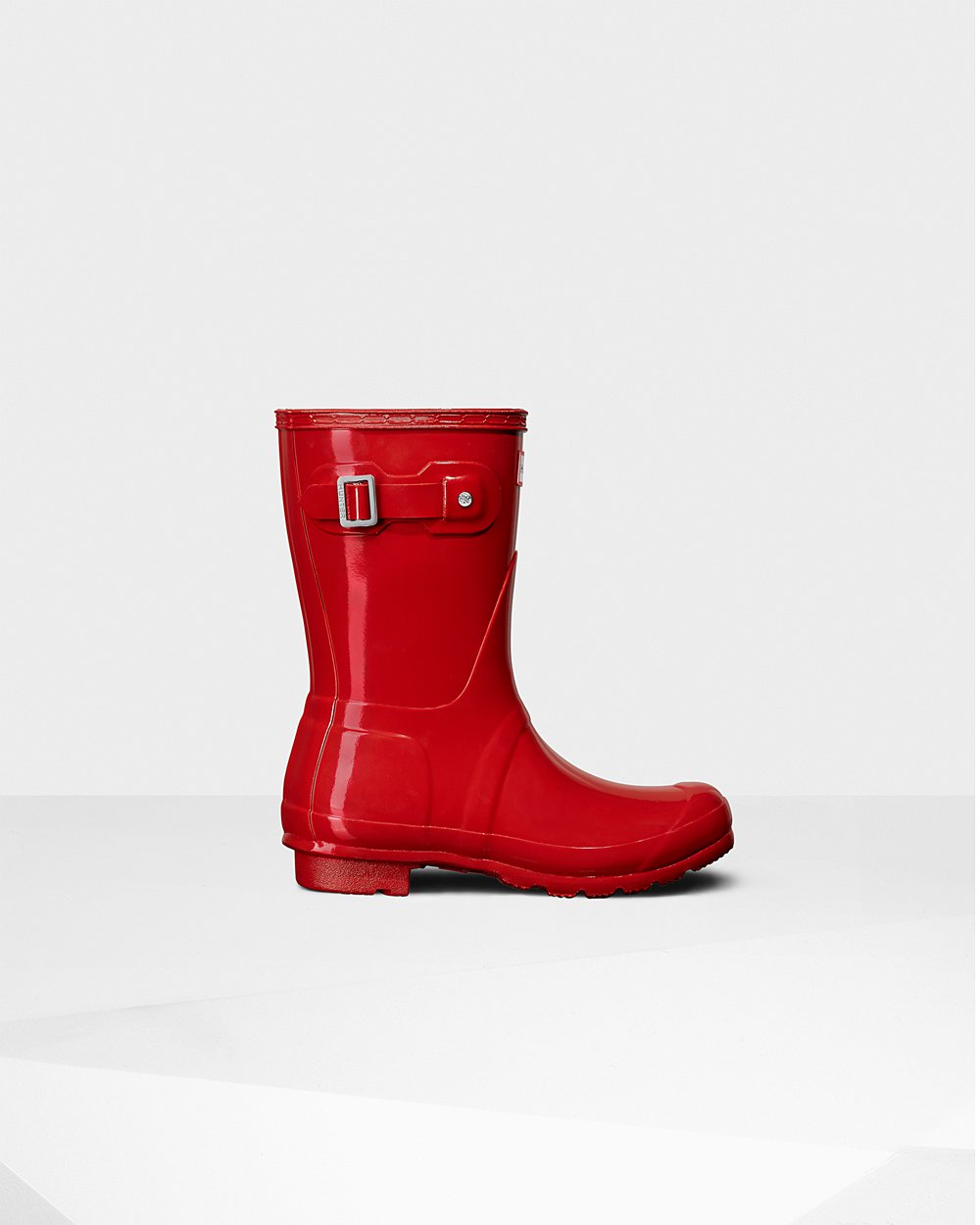 Women Hunter Original Gloss | Short Rain Boots Red | NZ-12780-EXOD